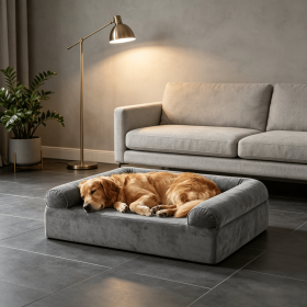 Cooling Gel Memory Foam Dog Bed for Medium Dogs Washable Cover Pet Mat Comfortable Cooling Mattress for Small Dogs And Cats