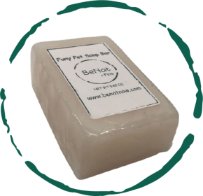 BeNat All-Natural Furry Pet Soap Bar | Organic Lavender