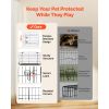 Dog Playpen 24 Inch 8 Panels Heavy Duty Exercise Pen with Bottom Pad, Indoor Foldable Metal Pet Fence with Door, Puppy Crate Kennel