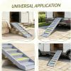 Foldable Dog Stairs for Car Truck SUV - Gray Medium Small Dog Ramp Accessory for Easy Vehicle Access
